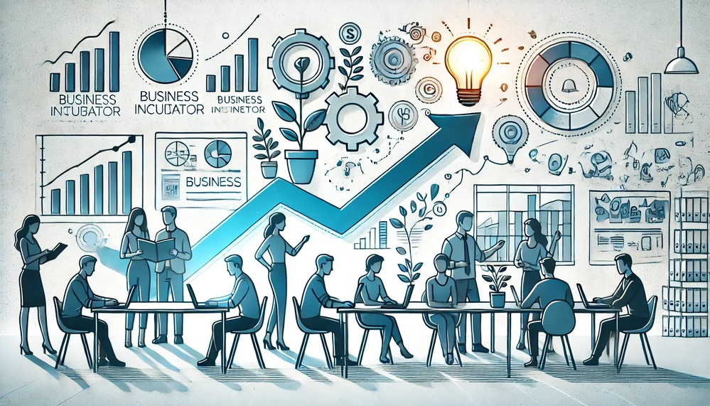 wizualne pokazanie inkubatora przedsiębiorczości, jako drogi rozwoju start upów